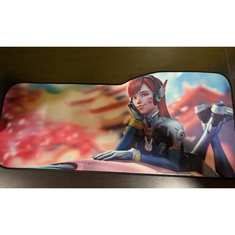 The Gamer Plug Extension Size Mouse Pad Overwatch D.Va